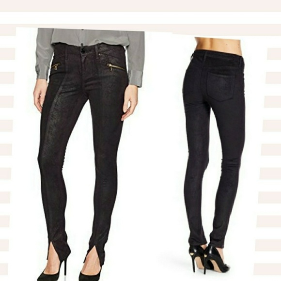 🆕️NWT William Rast Black Skinny Moto Jeans - Picture 5 of 8